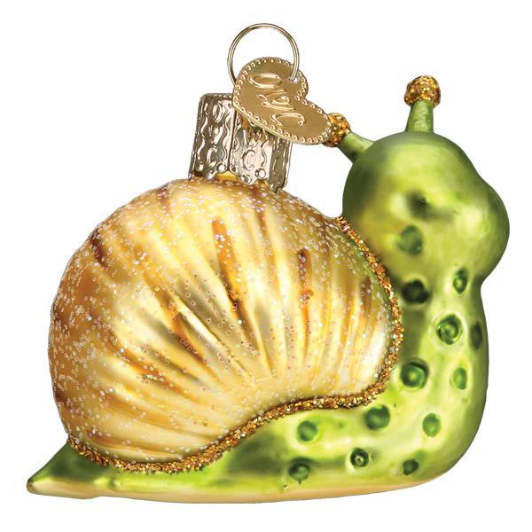 Ornament - Blown Glass - Smiley Snail