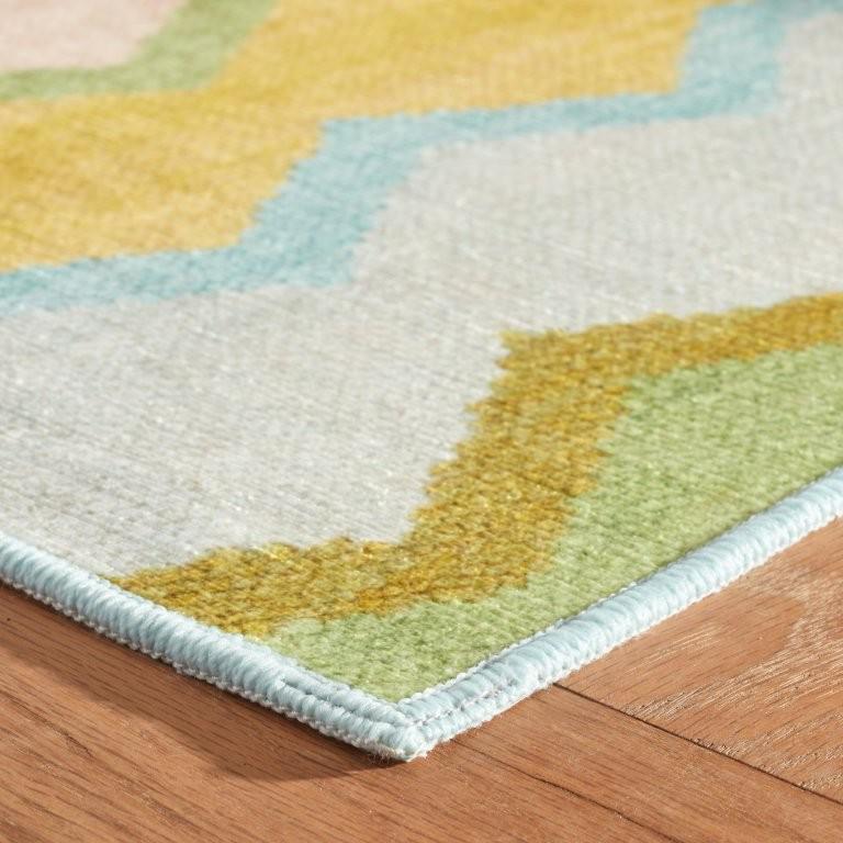 Rug - Machine Washable - Safety Net Green
