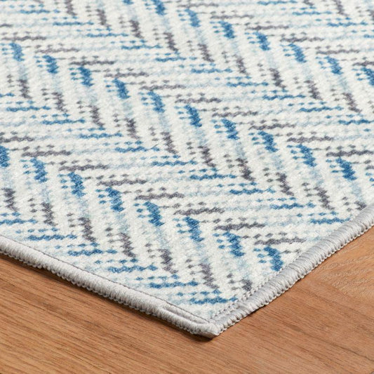 Rug - Machine Washable - Lowell Blue
