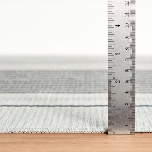 Rug - Machine Washable - Gunner Stripe Grey