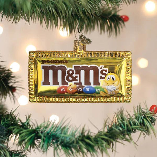 Ornament - Blown Glass - Peanut M&M's
