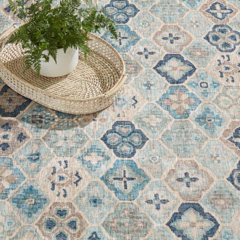 Rug - Machine Washable - Pali Blue