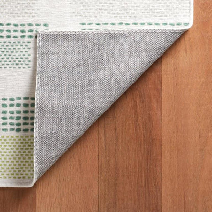 Rug - Machine-Washable - Tread Lightly Green