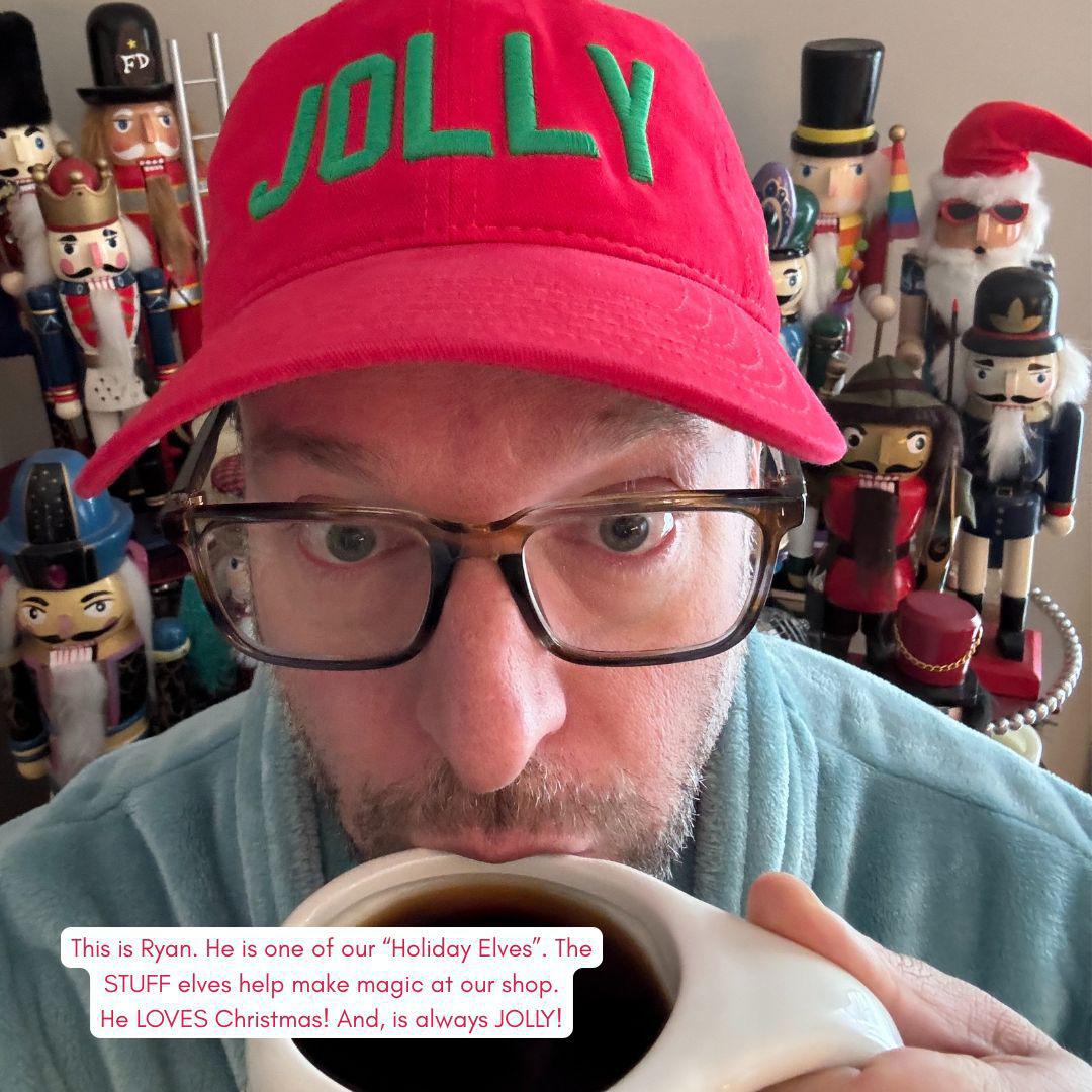 Ballcap - JOLLY - Green on Red