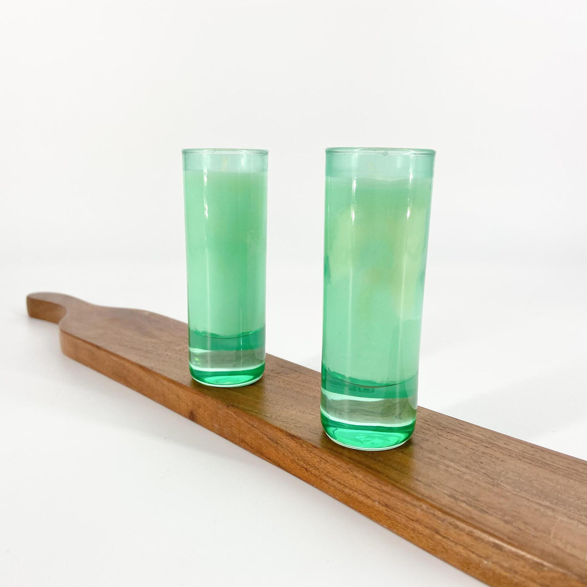 Candle - Salt & Sage - 2 oz - Seafoam Glass