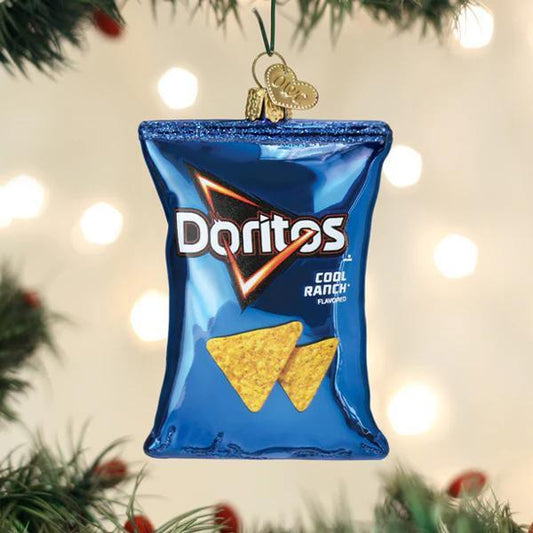Ornament - Blown Glass - Doritos Cool Ranch Chips