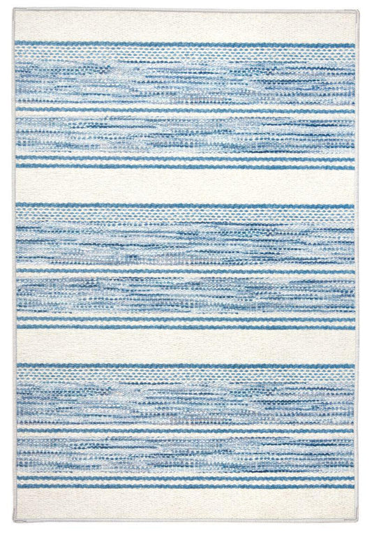 Rug - Machine Washable - Ellington Stripe Blue