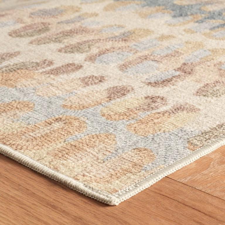 Rug - Machine Washable - Paint Chip Natural