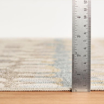Rug - Machine Washable - Paint Chip Natural