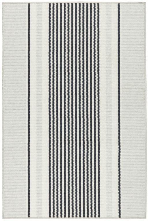 Rug - Machine Washable - Gunner Stripe Grey