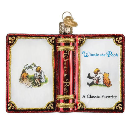 Ornament - Blown Glass - Winnie-the-Pooh Book