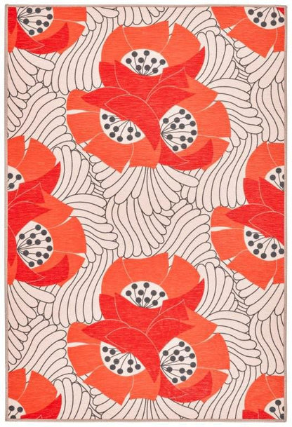 Rug - Machine Washable - Japanese Poppy Multi
