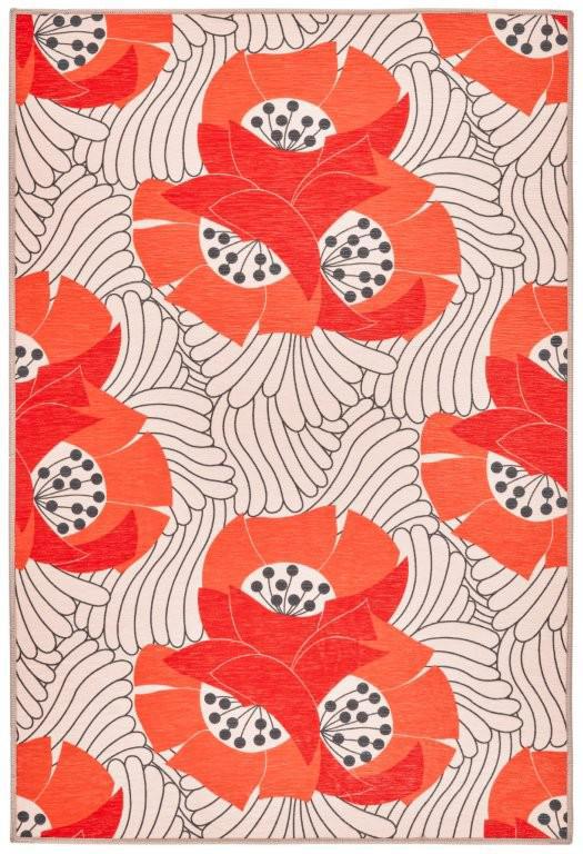 Rug - Machine Washable - Japanese Poppy Multi