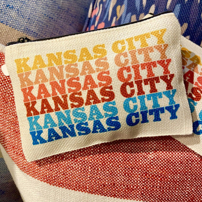 Zippered Bag - KANSAS CITY - Sunset Colors