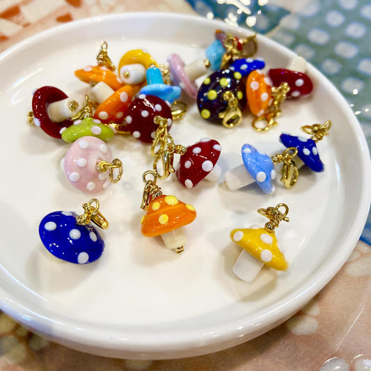 Pendant - Capped Mushroom - Gold Fill