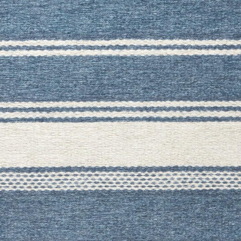 Rug - Machine Washable - Bowman Stripe Blue
