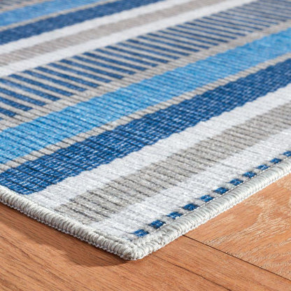 Rug - Machine Washable - Always Greener Blue/Grey