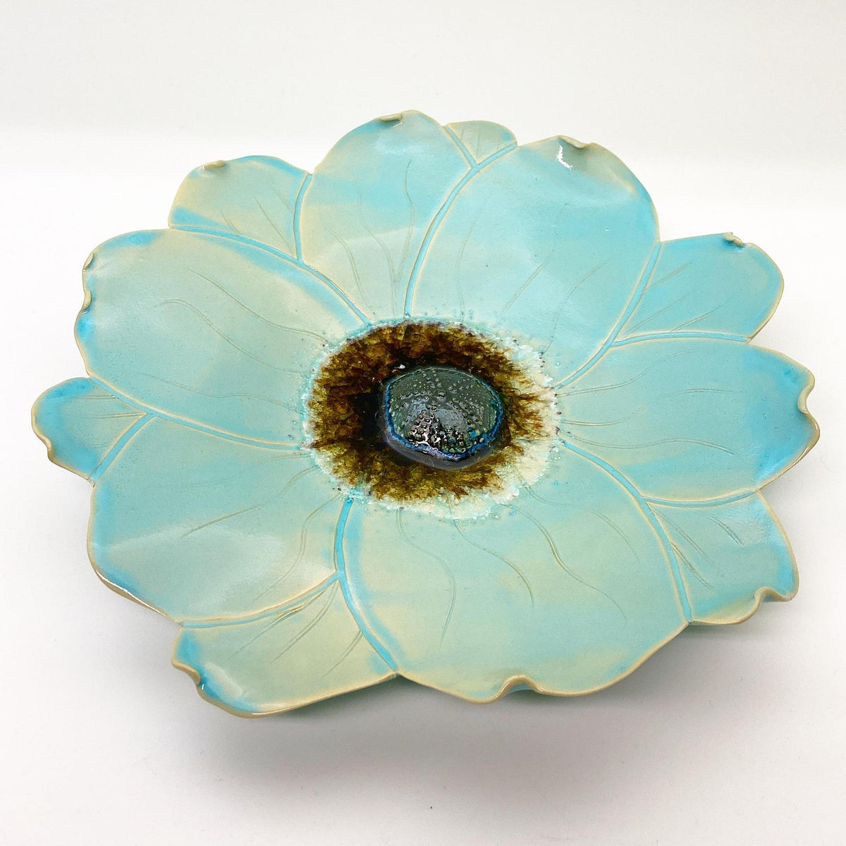 Ceramic Wall Art - Viola - Atlantis Aqua - Extra Large
