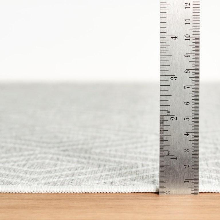 Rug - Machine Washable - Diamond Platinum/White