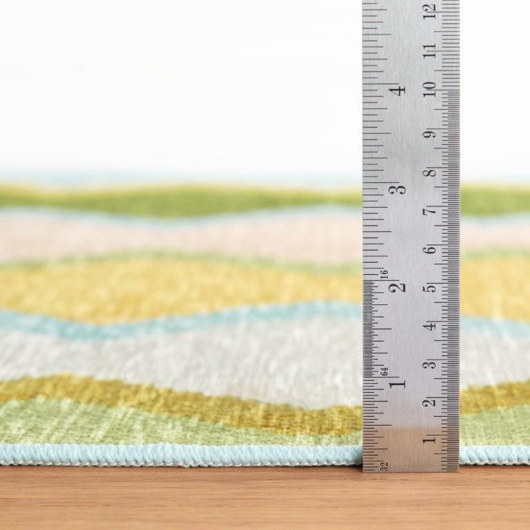 Rug - Machine Washable - Safety Net Green