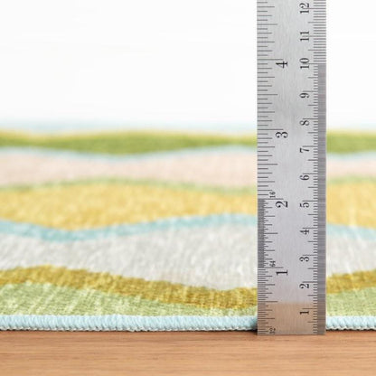 Rug - Machine Washable - Safety Net Green