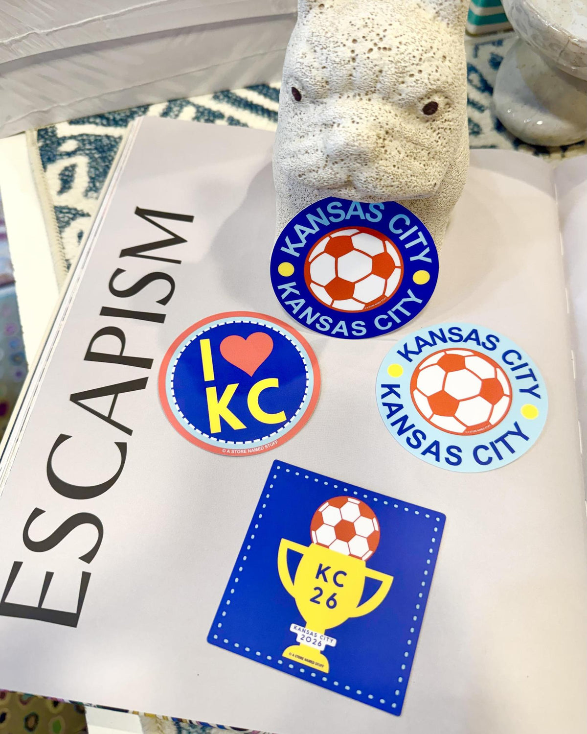 Sticker - KC 26 Trophy & Soccer Ball