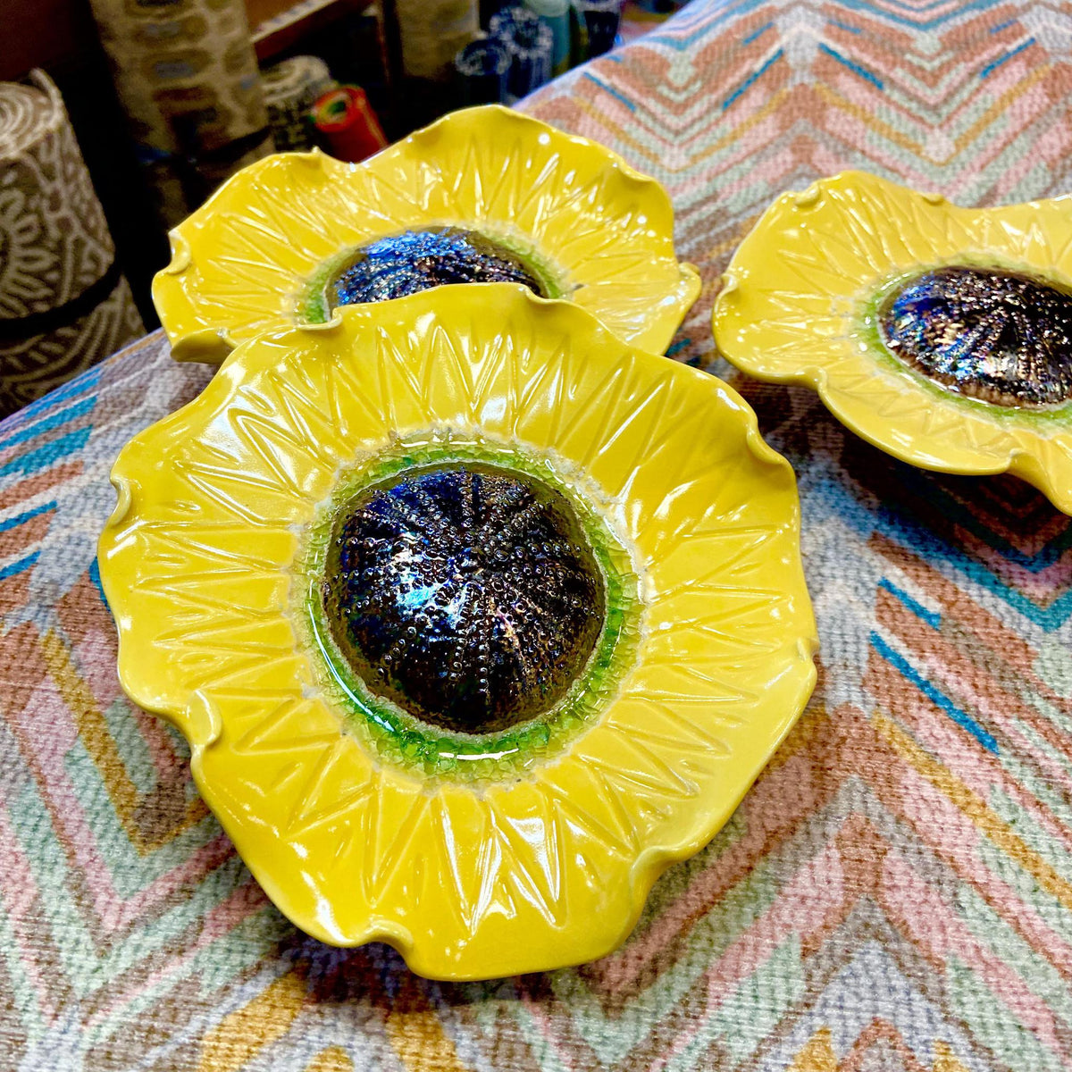 Ceramic Wall Art - Sunflower - Small