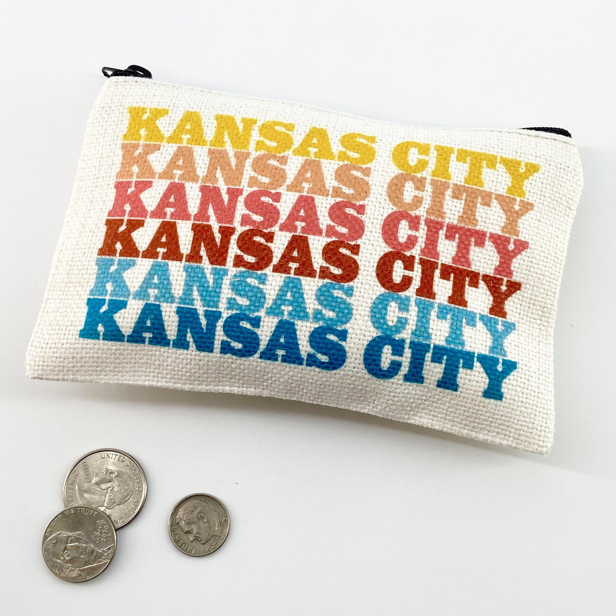 Zippered Bag - KANSAS CITY - Sunset Colors