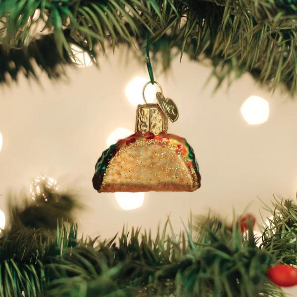 Ornament - Blown Glass - Mini Taco