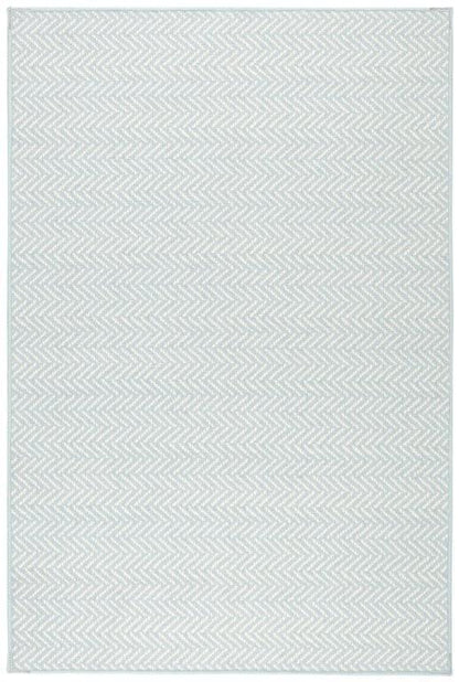 Rug - Machine Washable - Herringbone Swedish Blue