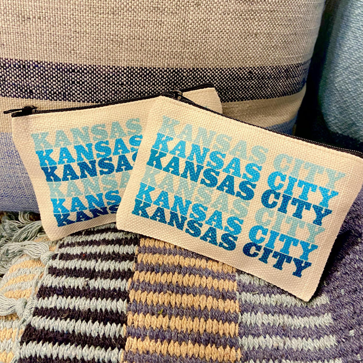 Zippered Bag - KANSAS CITY - Blue Mix