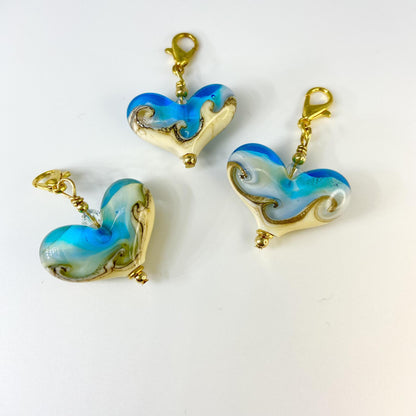 Pendant - Beach Heart  - Small - Gold Fill