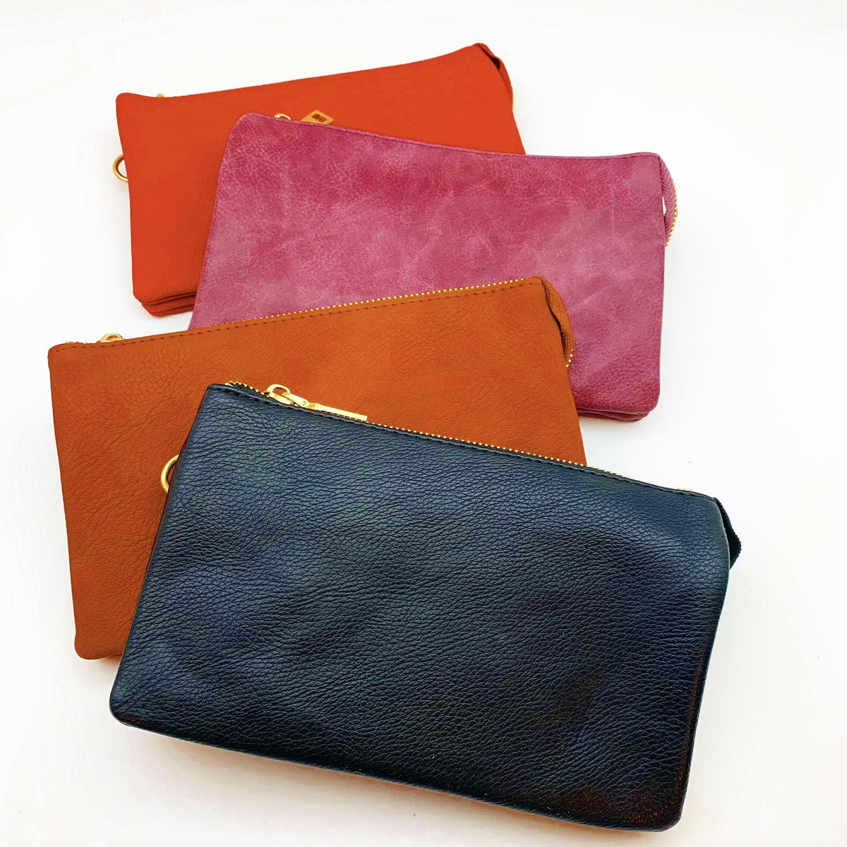 4 in 1 Handbag - Crossbody/Clutch/Wristlet - Black