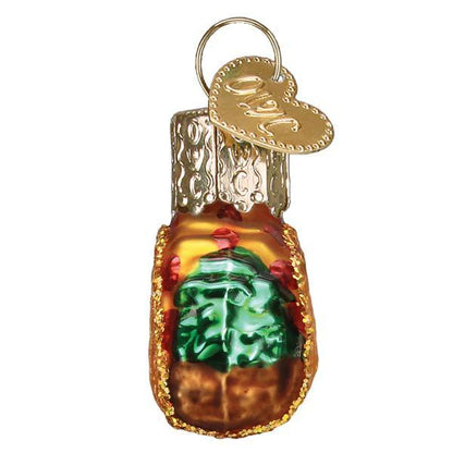 Ornament - Blown Glass - Mini Taco