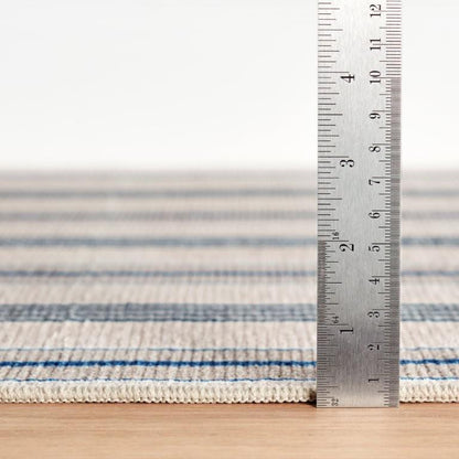 Rug - Machine Washable - Nimes Ticking Neutral