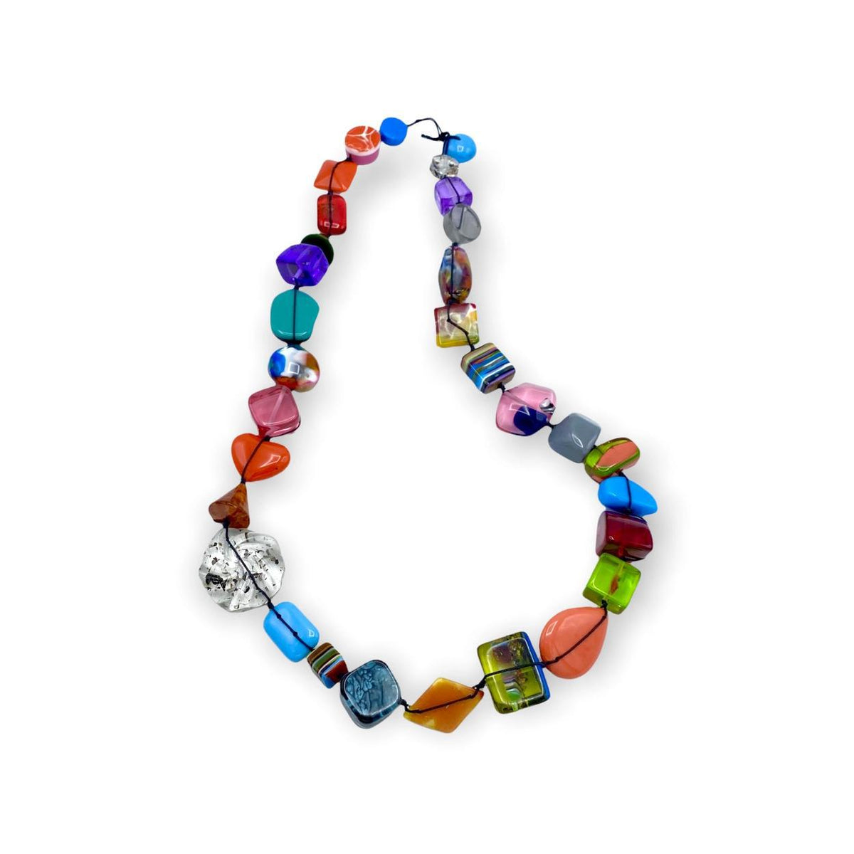Necklace - Handknotted Resin Original - Handmade