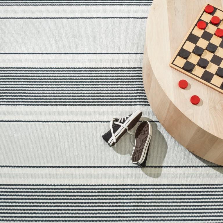 Rug - Machine Washable - Gunner Stripe Grey
