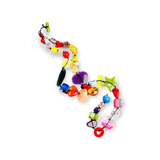 Necklace - Handknotted Resin Original - Handmade