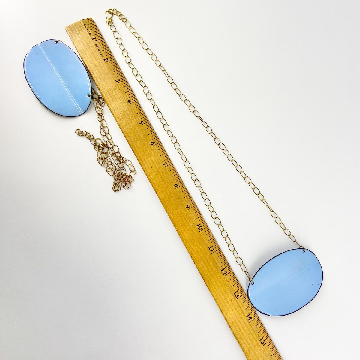 Necklace - Kiln-Fired Enamel & Brass