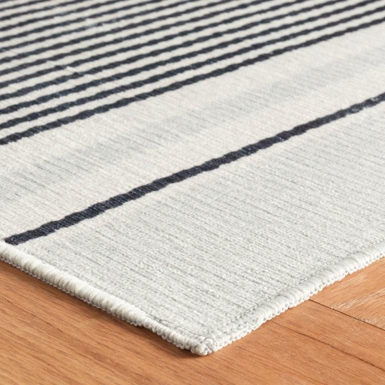 Rug - Machine Washable - Gunner Stripe Grey