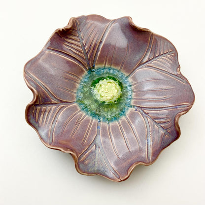 Ceramic Wall Art - "Baby Viola" - Lavender Mist