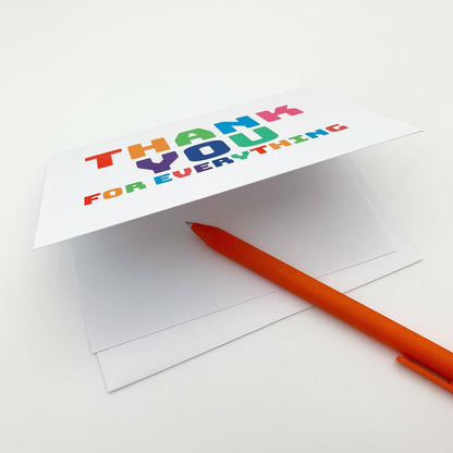 Card Set - "Thank You For Everything" - 10 pack