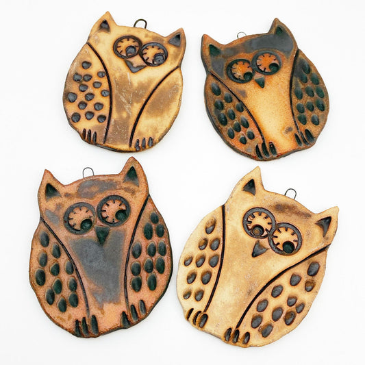 Ornament/Wall Talisman - Owl - Ceramic