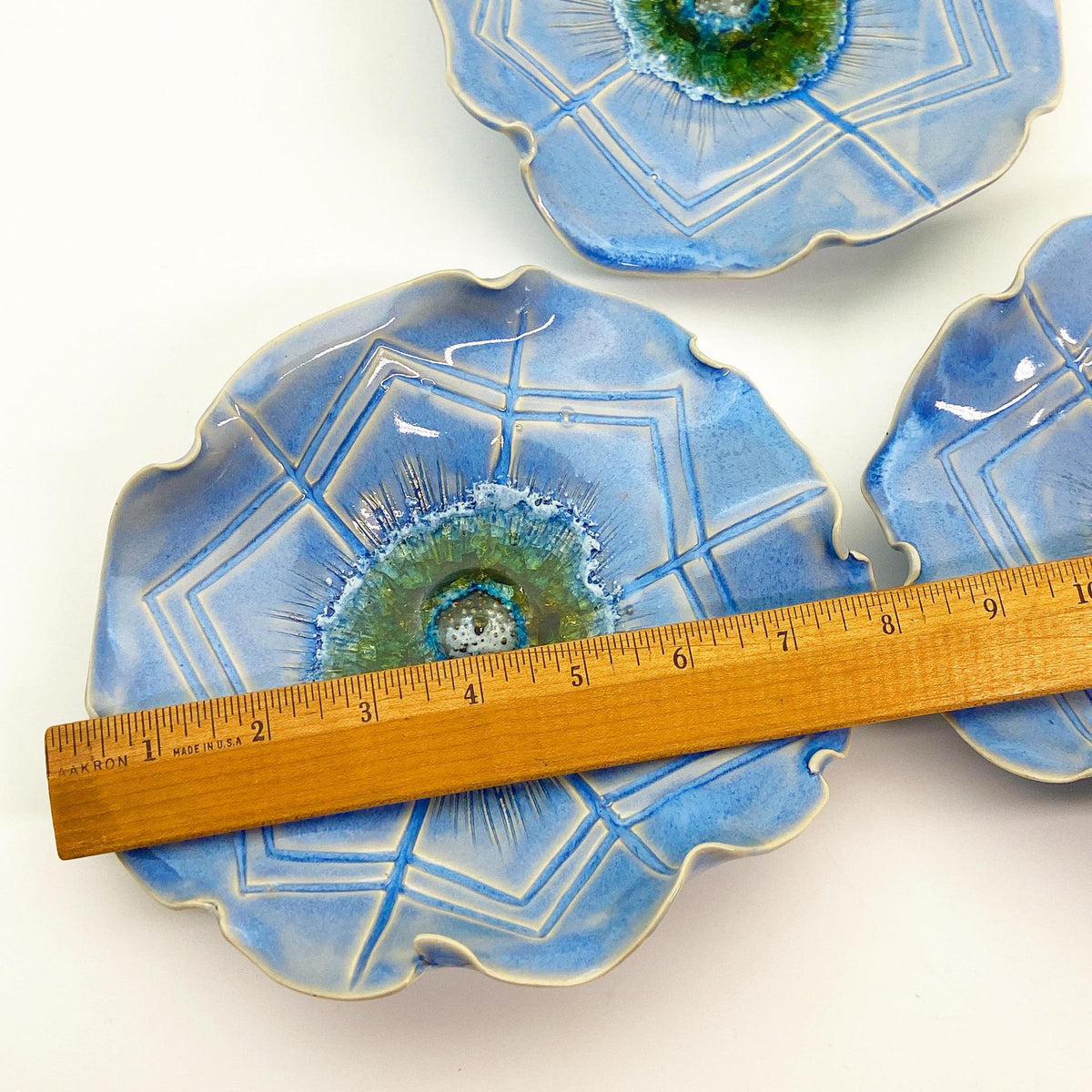 Ceramic Wall Art - Baby Blue Flower - Small