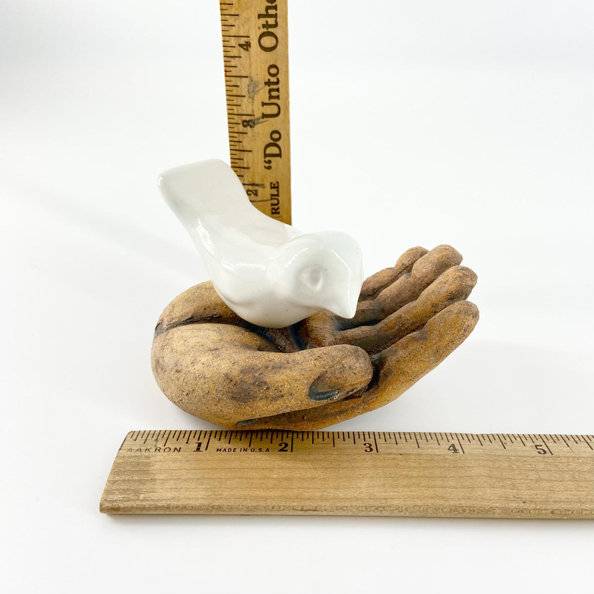 Sculpture - Bird on Hand (Small) - Ceramic