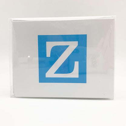 Card Set - Monogram Initial - 10-pack