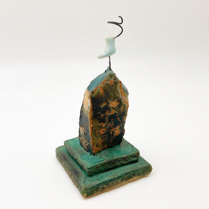 Art - House with Bird on Roof - Ceramic