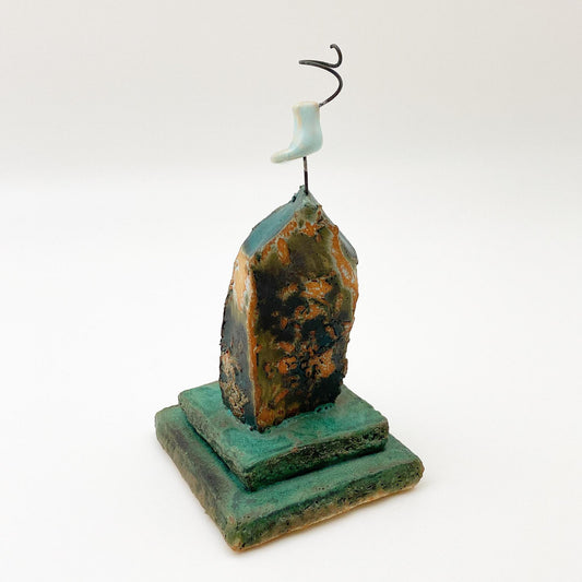 Art - House with Bird on Roof - Ceramic