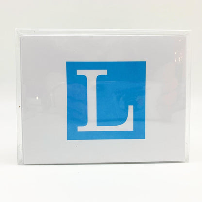 Card Set - Monogram Initial - 10-pack