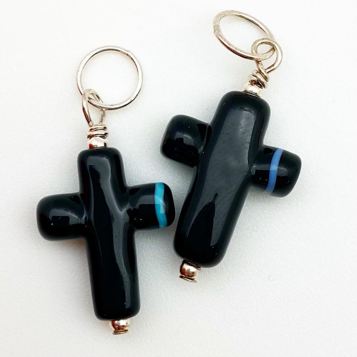 Pendant - "Band of Color" Cross - Small